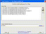 Email Extractor 1.2 Screenshot