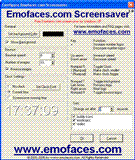 Emofaces.com bouncy Emoticon Screensaver 1.0 Screenshot