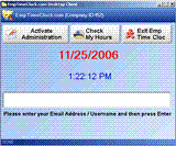 Emp Time Clock 2.01 Screenshot