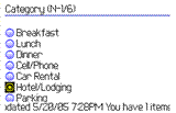 Expense Recorder for BlackBerry 1.2 Screenshot