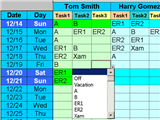 Employee Task Scheduling for One Year 1.45 Screenshot